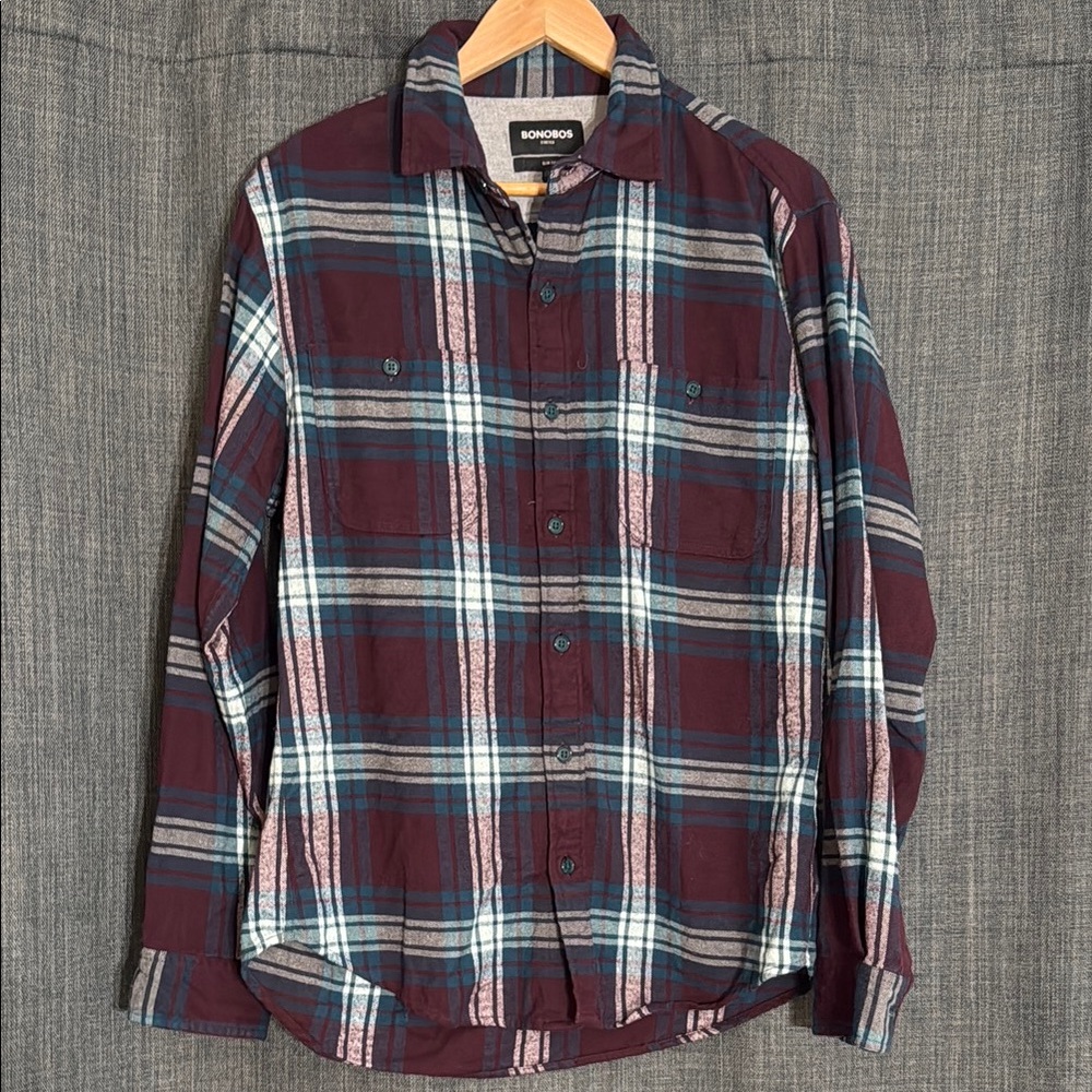 Bonobos Flannel Plaid Men's Shirt